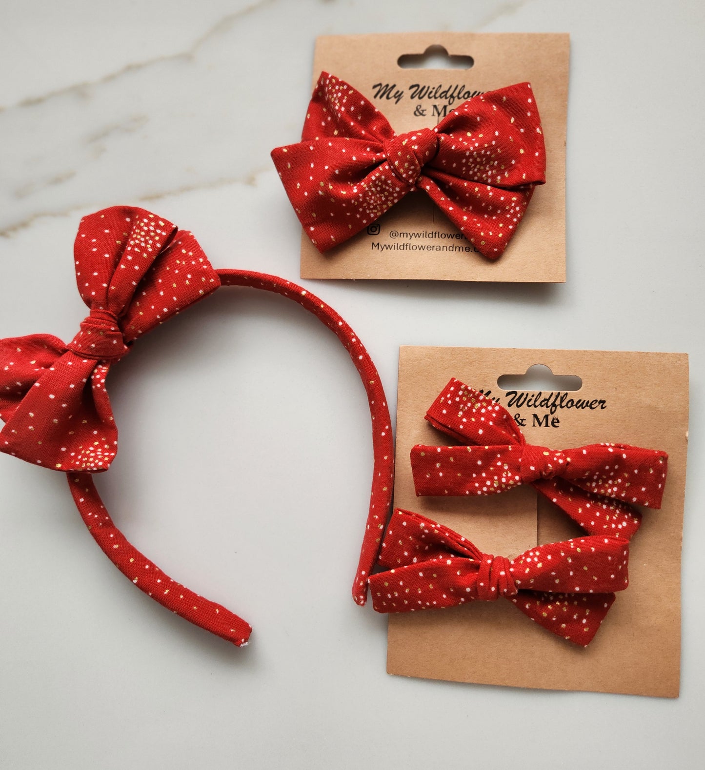 Red and Gold Fireworks Alice Headband