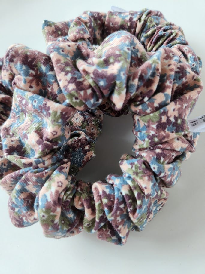 Spring Garden Floral Scrunchie