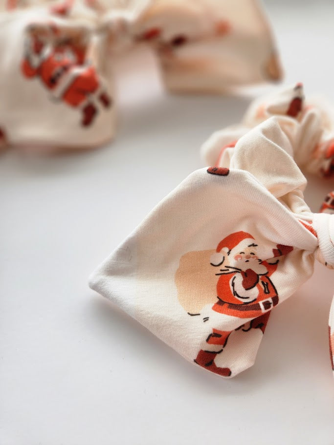 Santa Bow Scrunchie