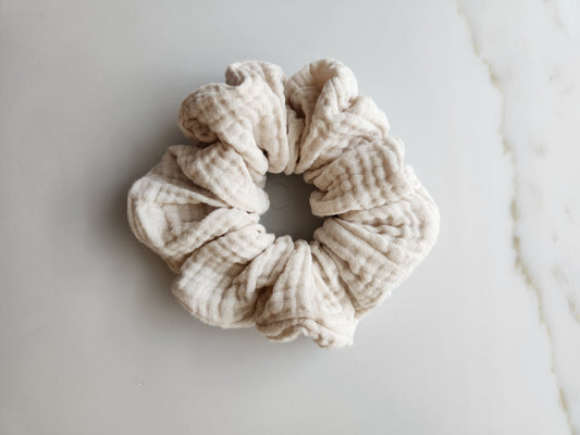 Natural Off-White Scrunchie