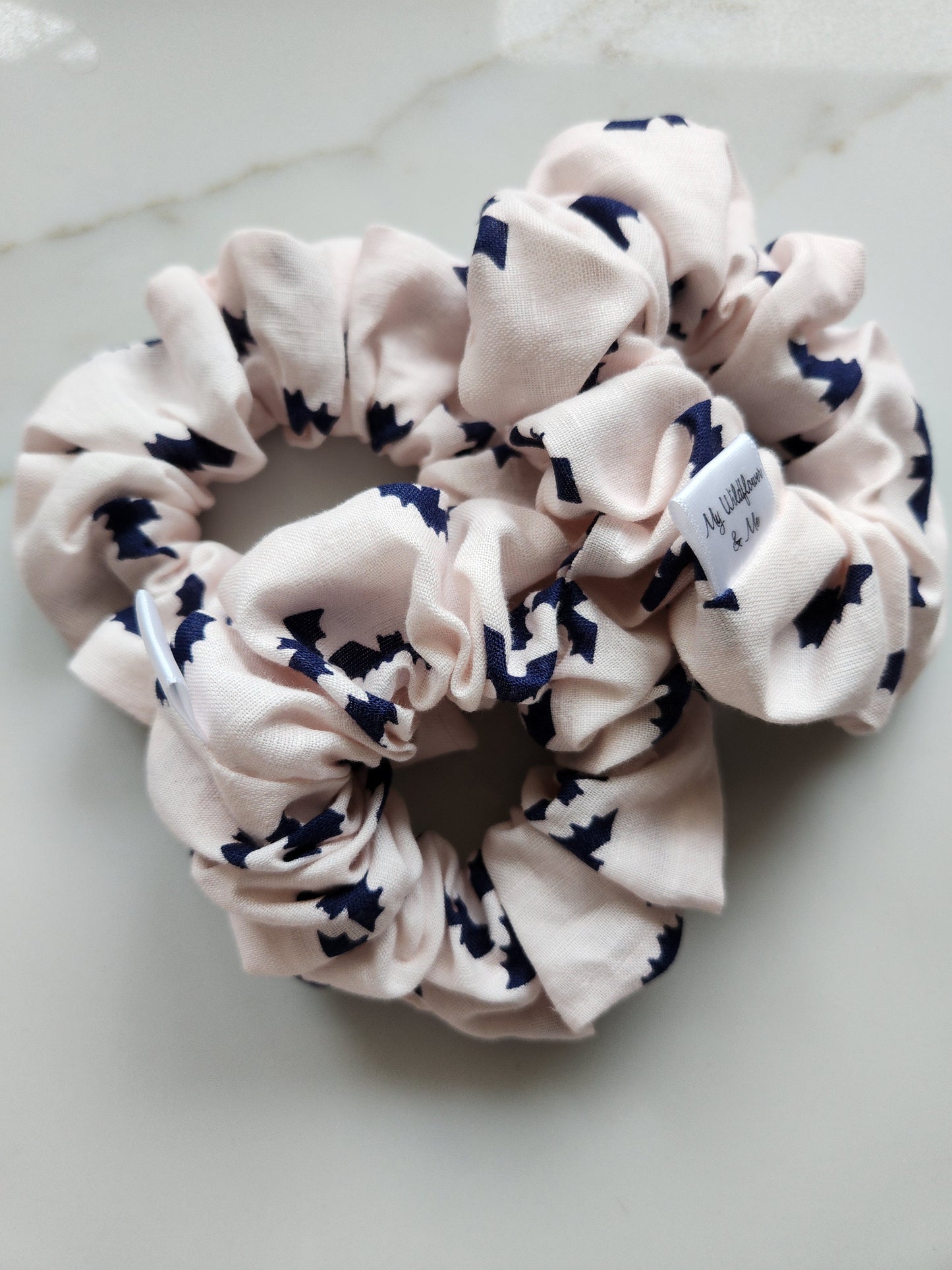 Pink Bats Scrunchie