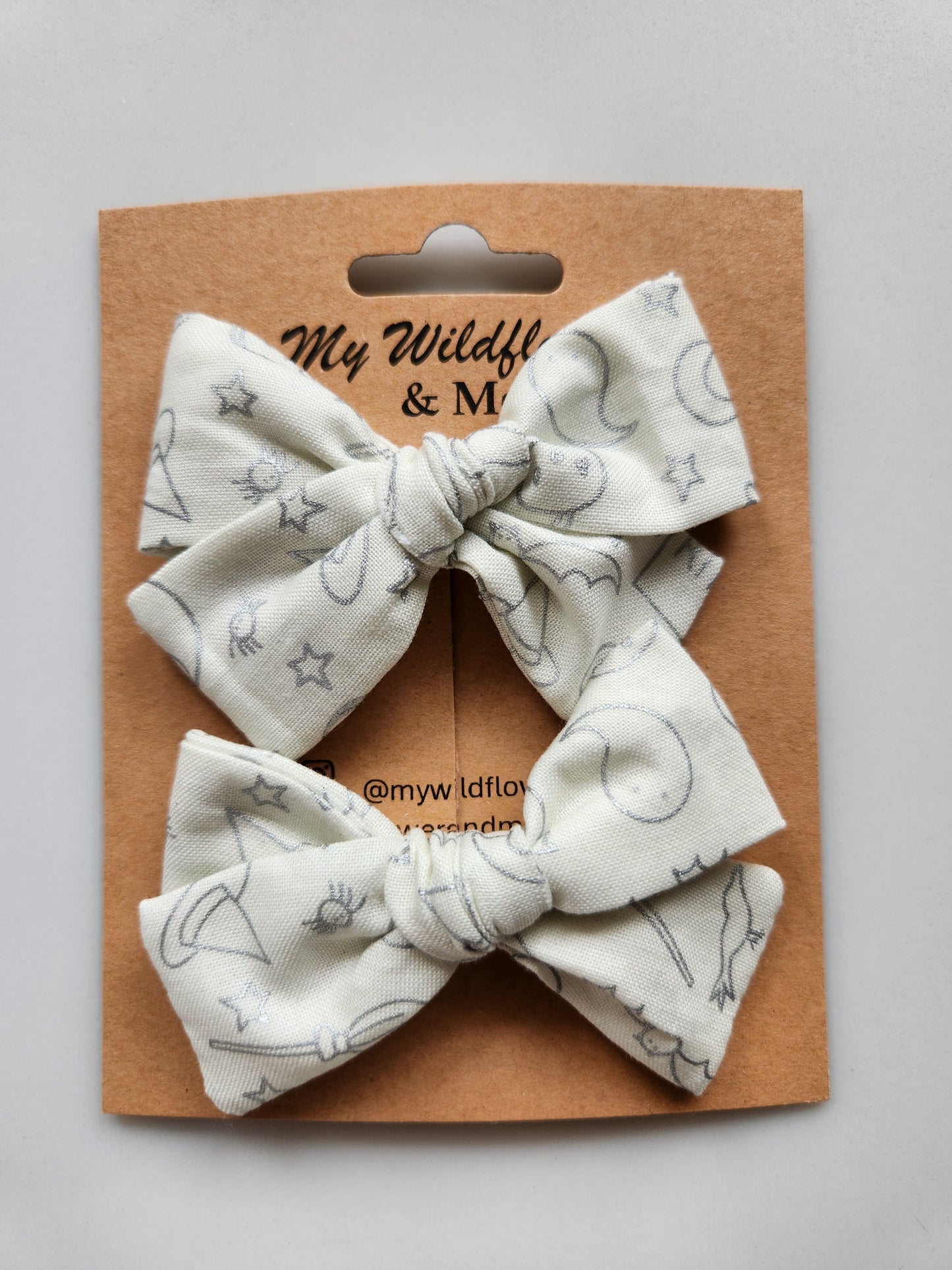 Silver Halloween Pigtail Set