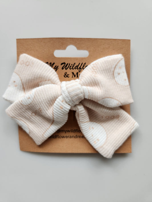 Blushing Boos Medium Pinwheel Bow