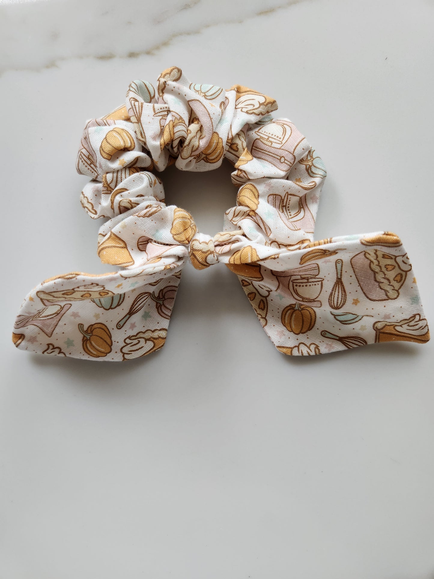 Fall Baking Bow Scrunchie