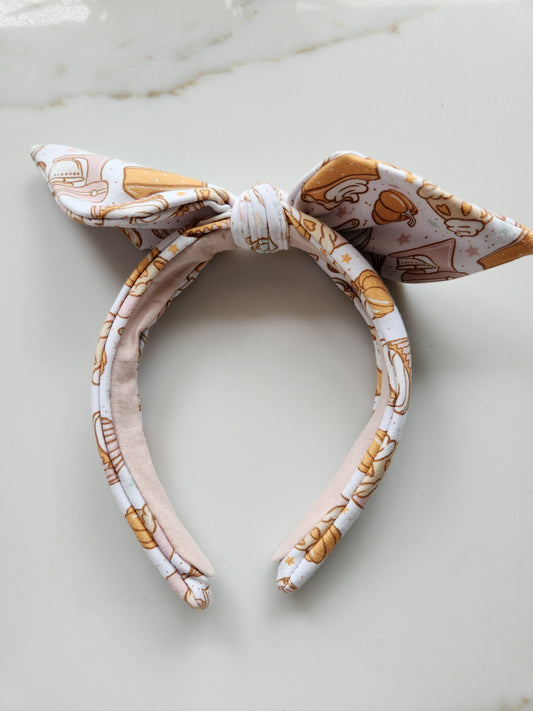 Fall Baking Bow headband