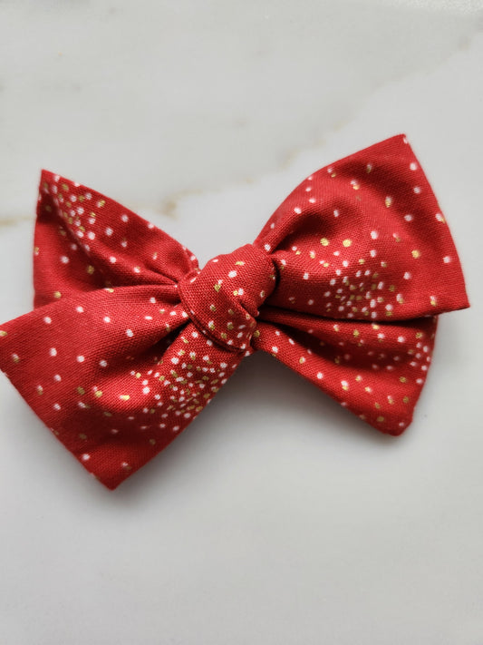 Red and Gold Fireworks Lunar New Year Bow