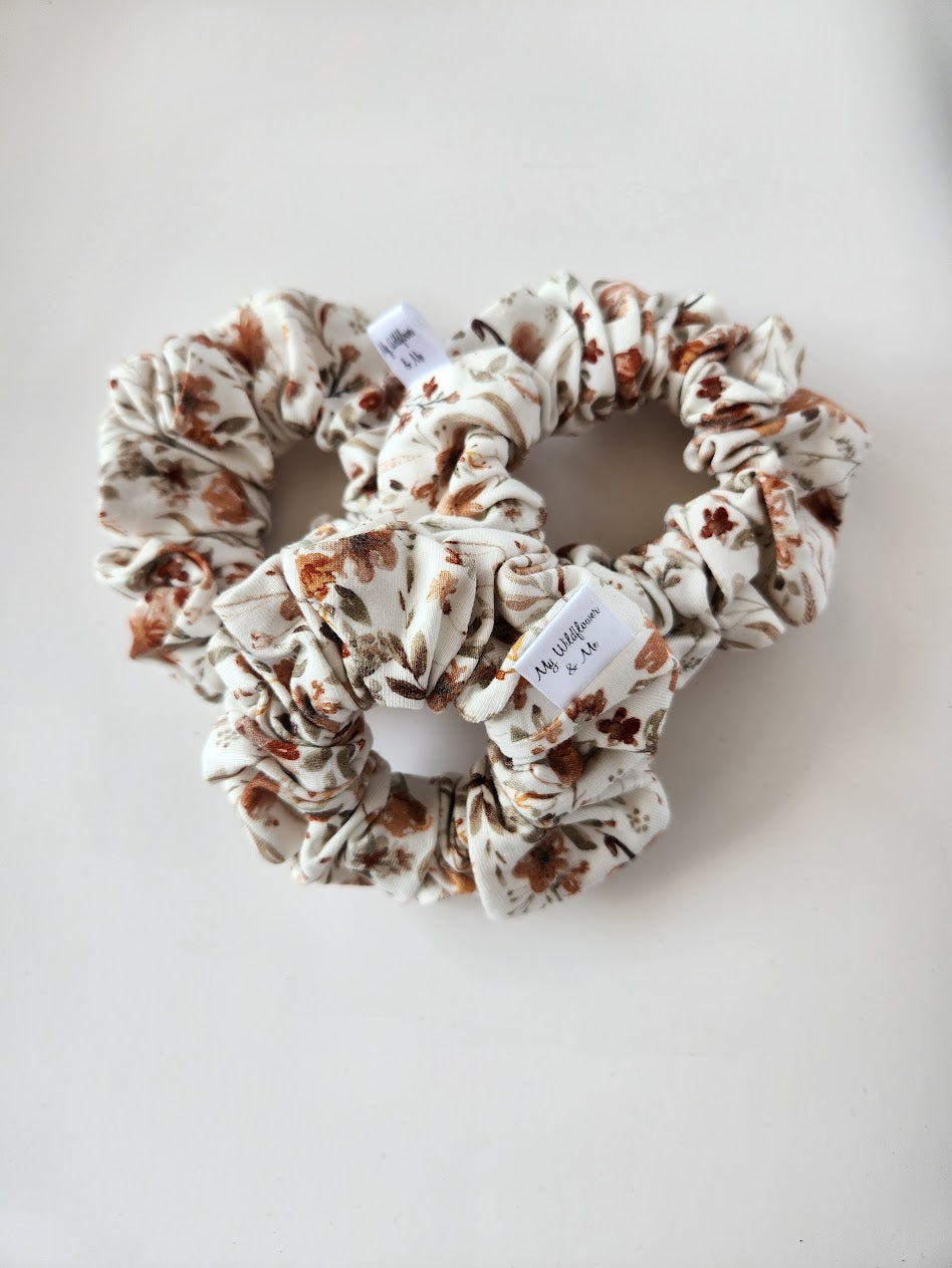 Autumn Floral Scrunchie