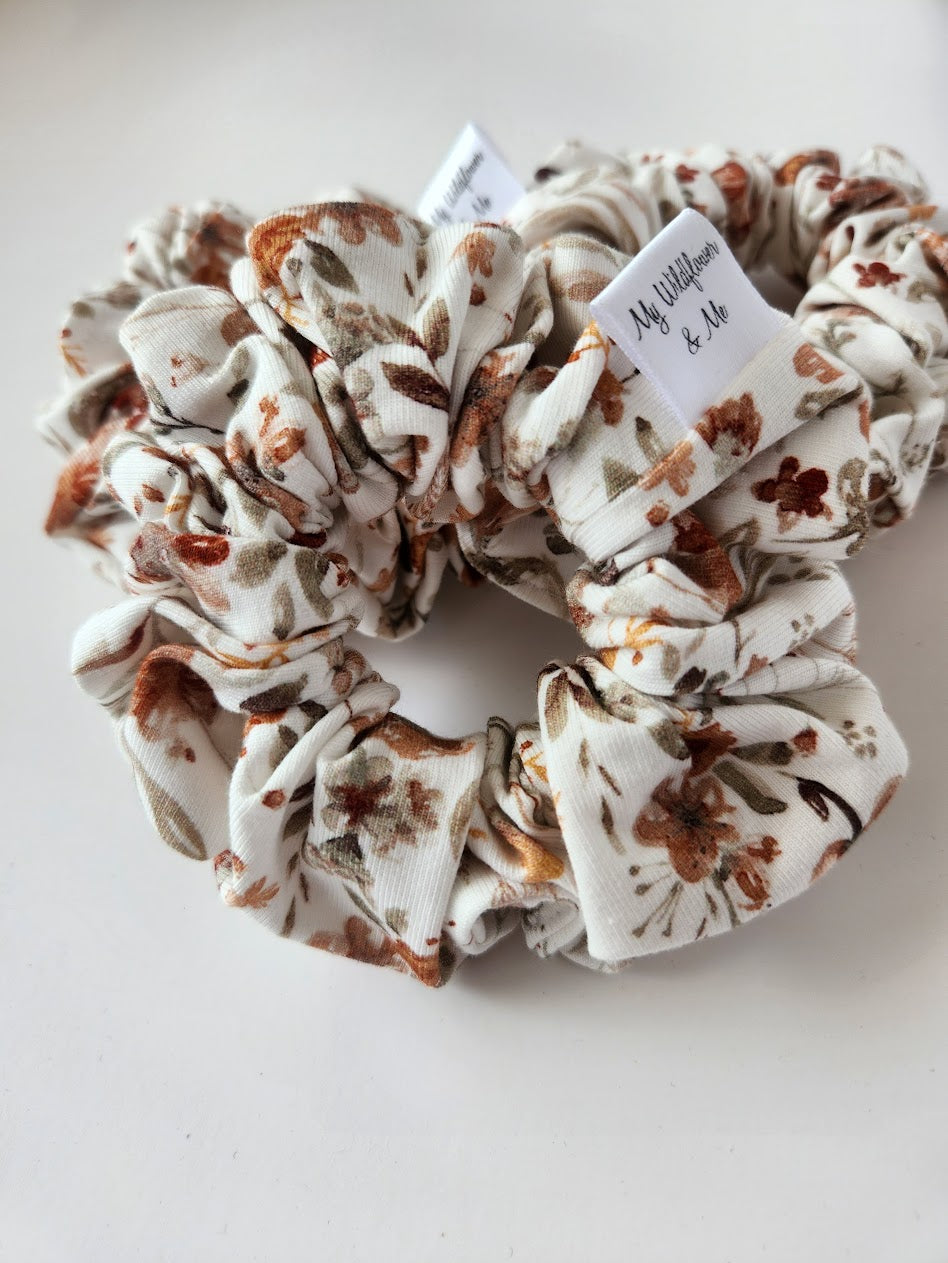 Autumn Floral Scrunchie