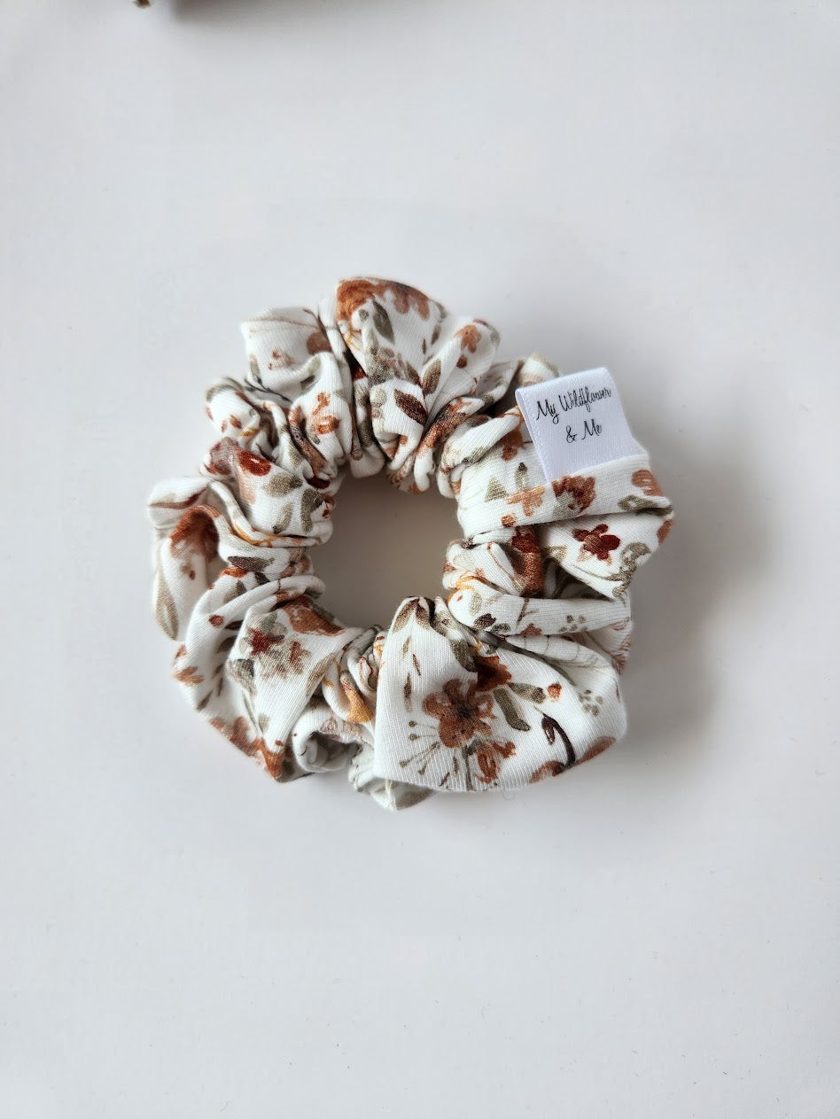Autumn Floral Scrunchie