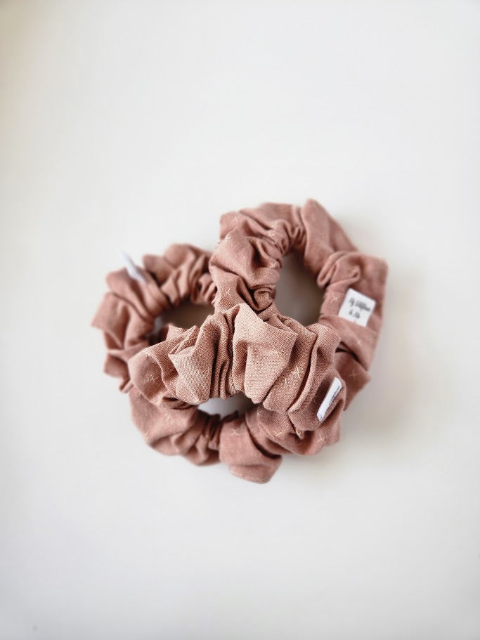 Pink Stitch Scrunchie