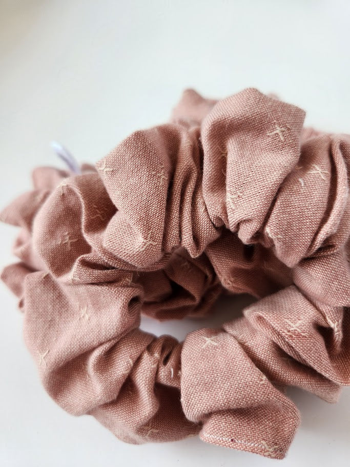 Pink Stitch Scrunchie