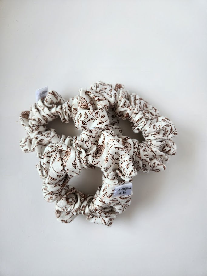 Birds and Branches Scrunchie