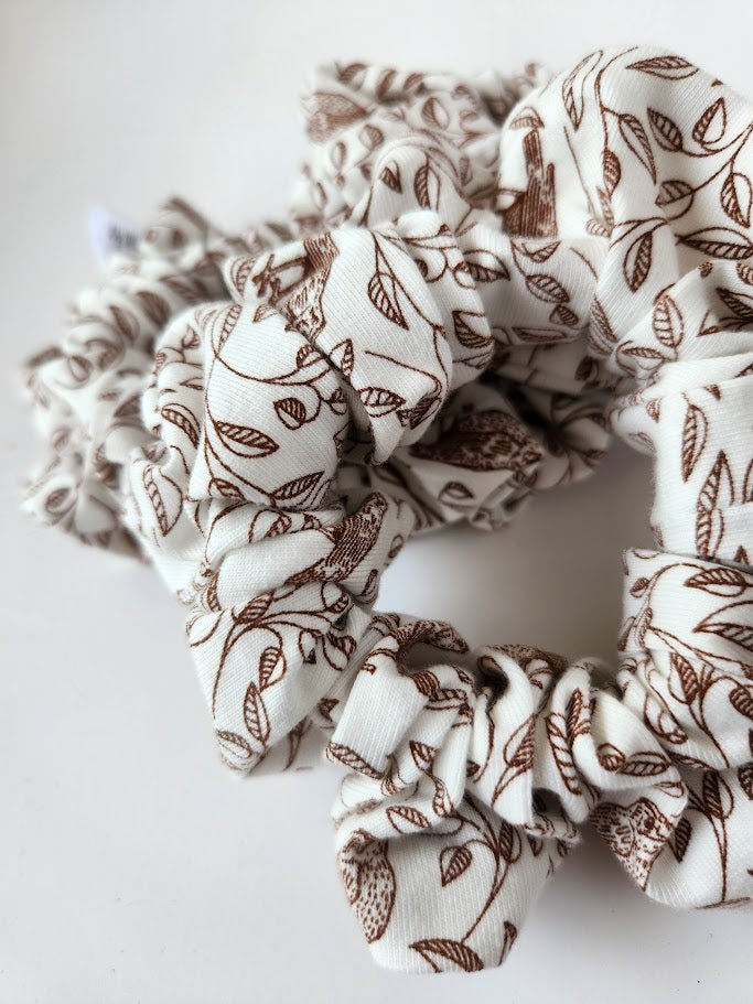 Birds and Branches Scrunchie