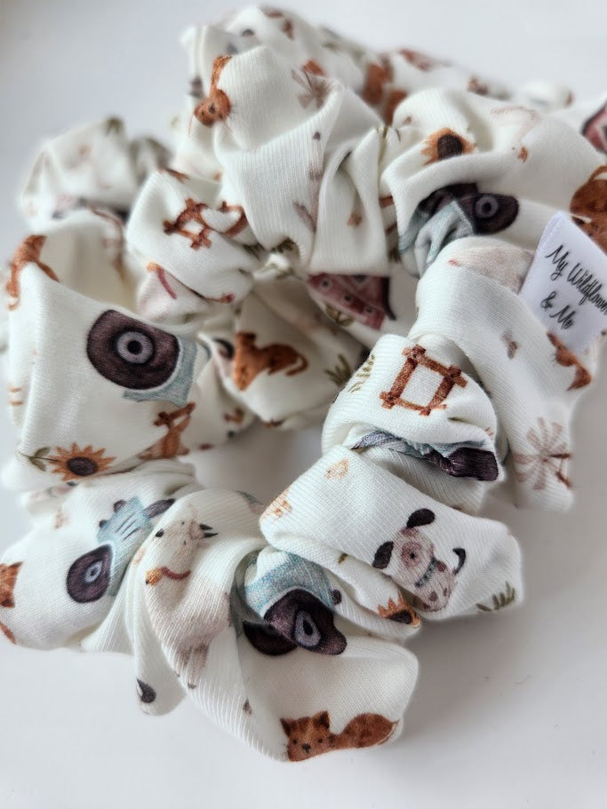 Farm Animals Scrunchie