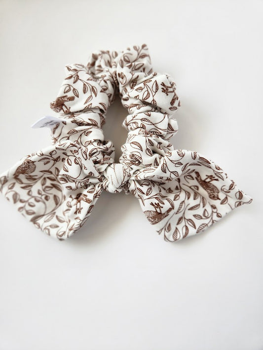 Birds and Branches Bow Scrunchie
