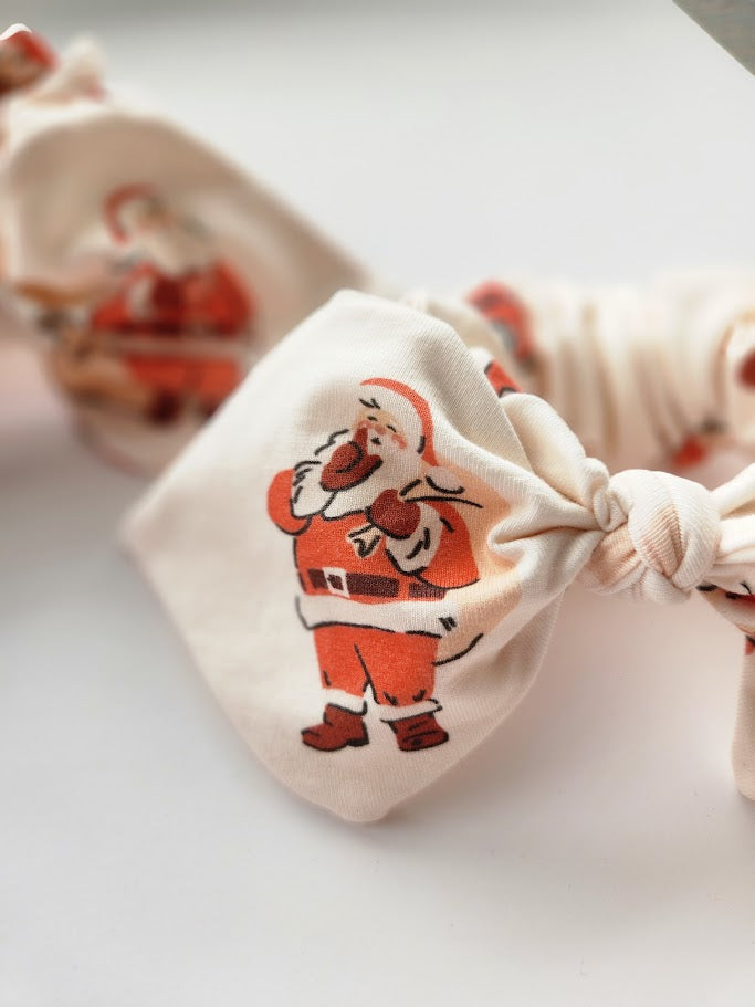 Santa Bow Scrunchie