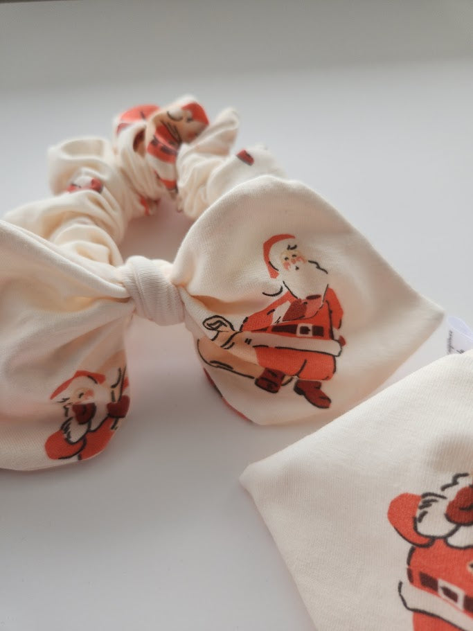 Santa Bow Scrunchie
