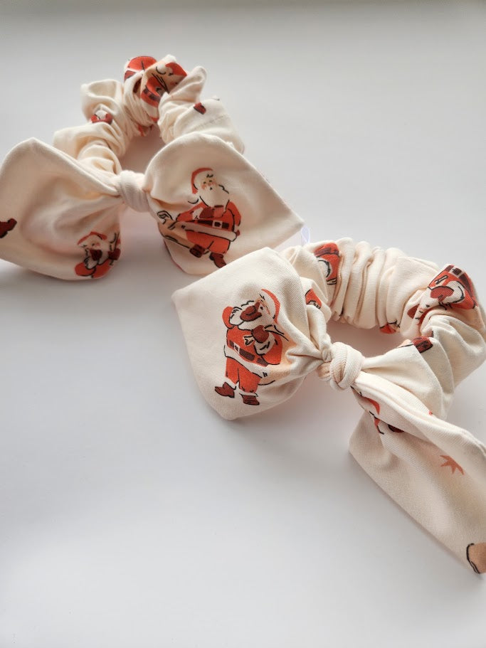 Santa Bow Scrunchie